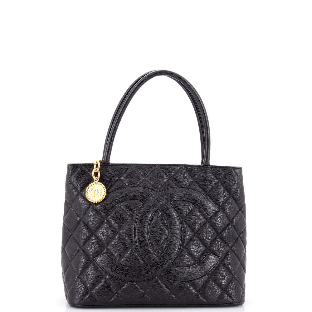 Chanel Medallion Tote Quilted Caviar